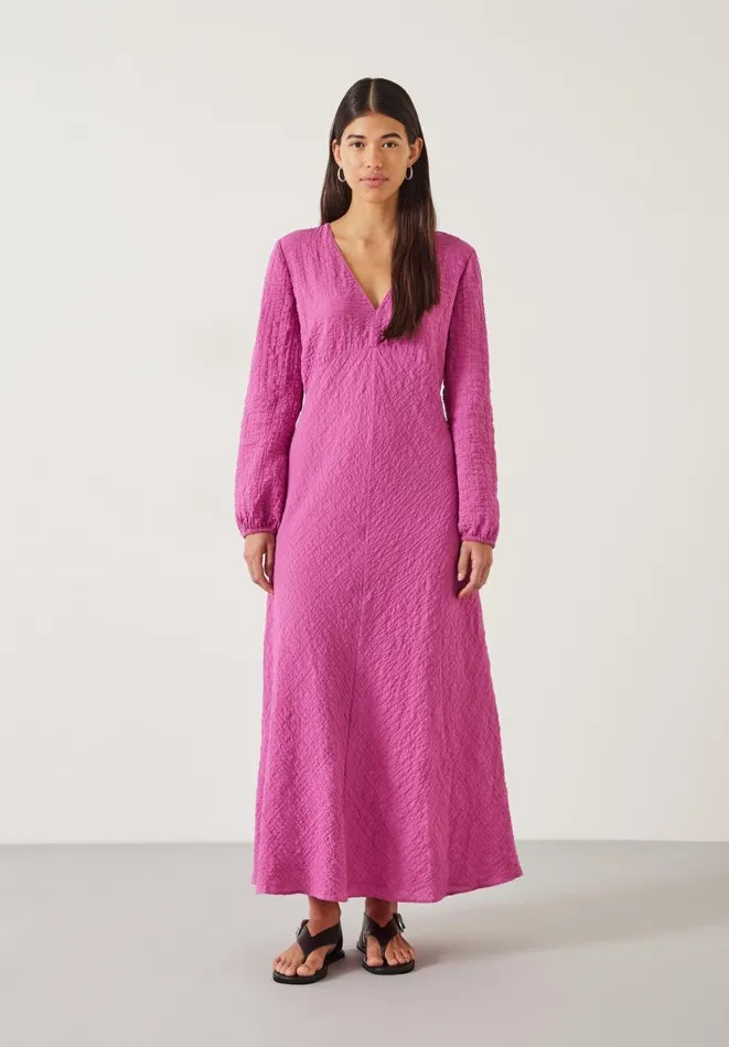 Hush Dresses Women Venus Relaxed Volume Maxi Dress Fuchsia
