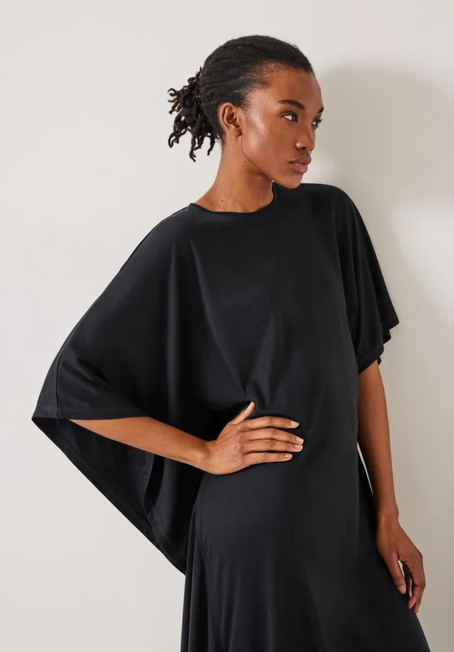 Hush Dresses Women Willow Asymmetric Maxi Dress Black