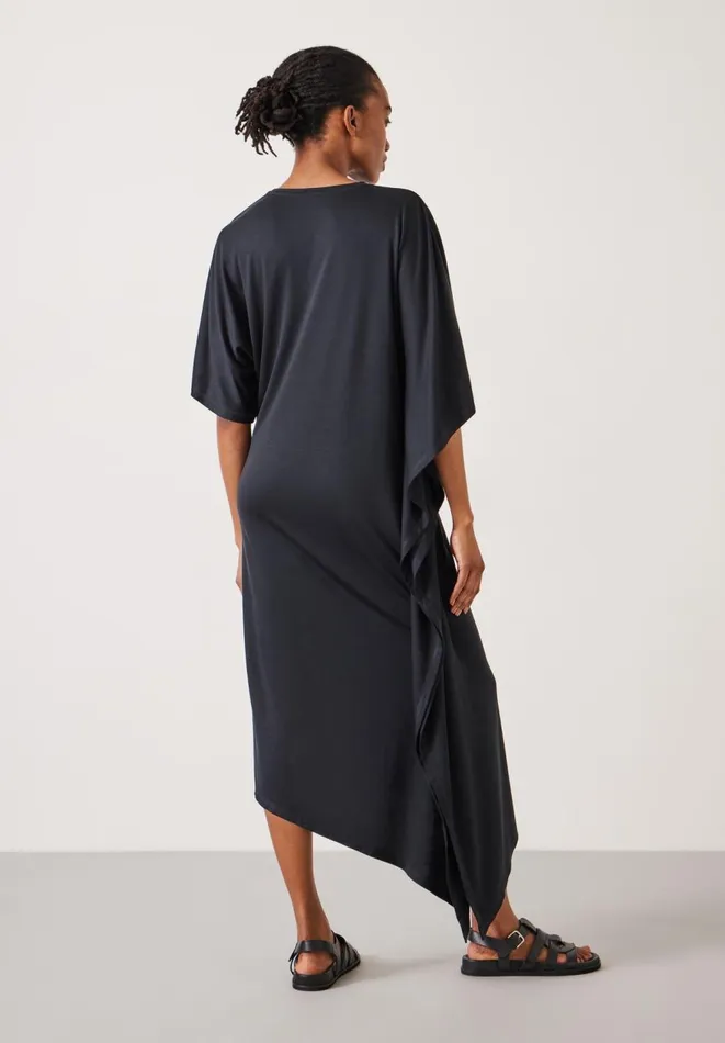 Hush Dresses Women Willow Asymmetric Maxi Dress Black