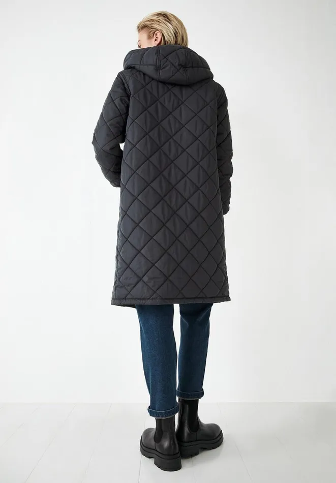 Hush Jackets and Coats Women Delta Quilted Parka Black Hush Jackets and Coats Women Delta Quilted Parka Black
