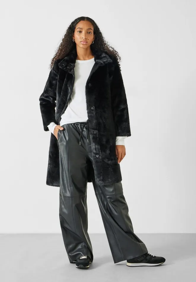 Hush Jackets and Coats Women Ella Faux Fur Coat Black Hush Jackets and Coats Women Ella Faux Fur Coat Black