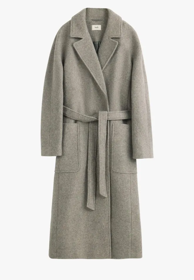 Hush Jackets and Coats Women Pepper Belted Coat Oatmeal Wool Hush Jackets and Coats Women Pepper Belted Coat Oatmeal Wool