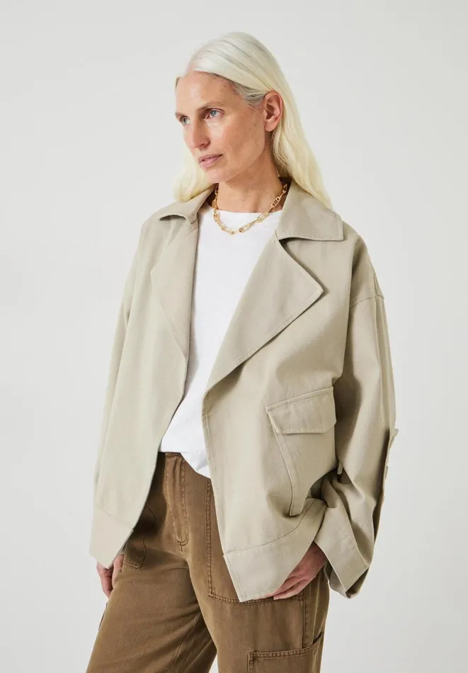 Hush Jackets and Coats Women Renee Relaxed Cotton Jacket Sand