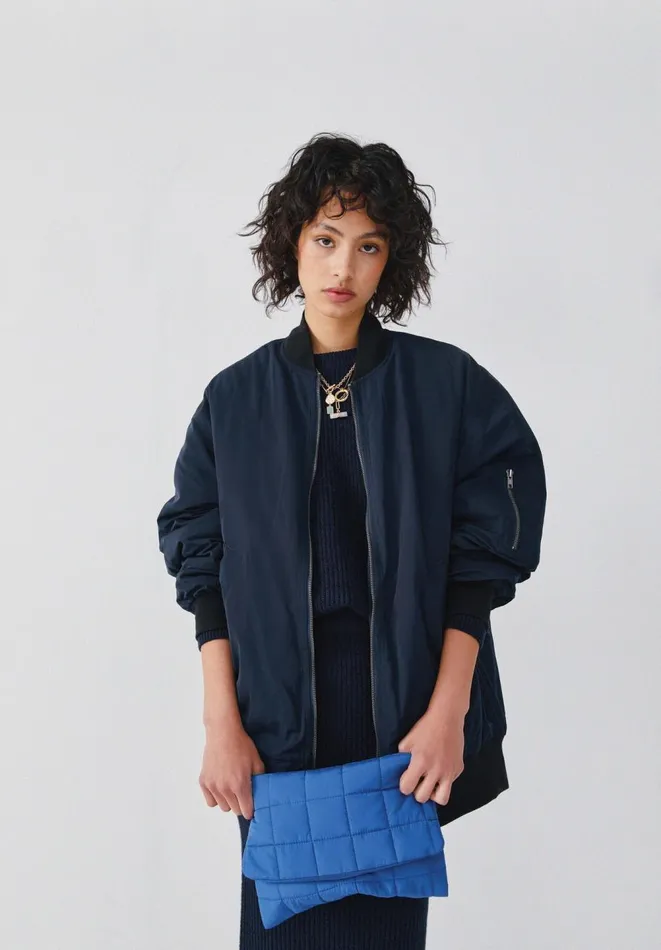 Hush Jackets and Coats Women Topaz Bomber Jacket Midnight