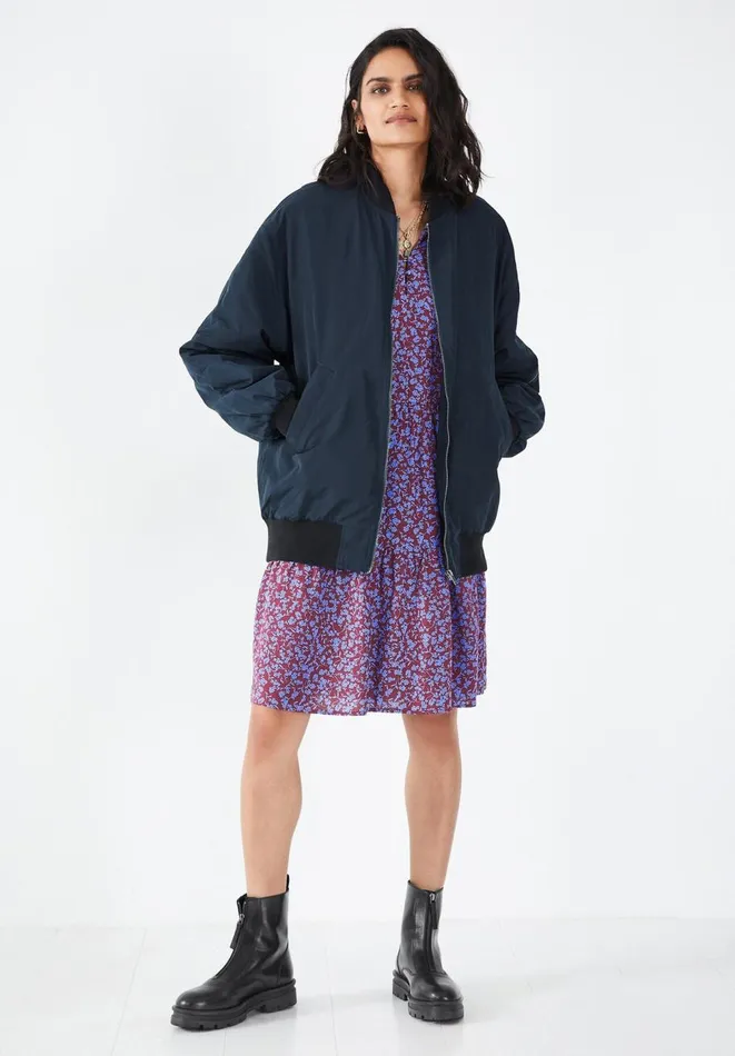 Hush Jackets and Coats Women Topaz Bomber Jacket Midnight