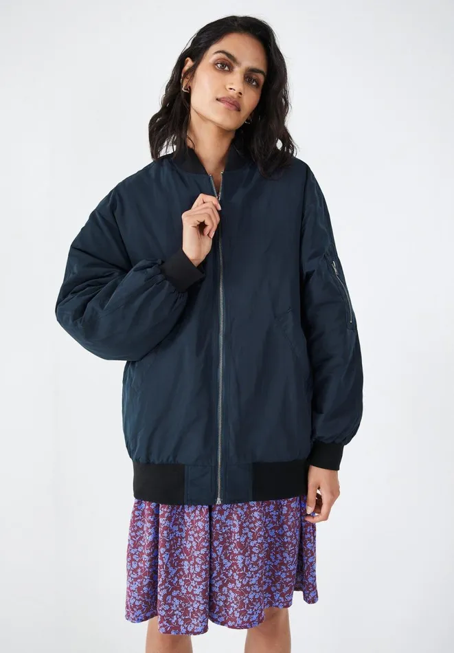 Hush Jackets and Coats Women Topaz Bomber Jacket Midnight