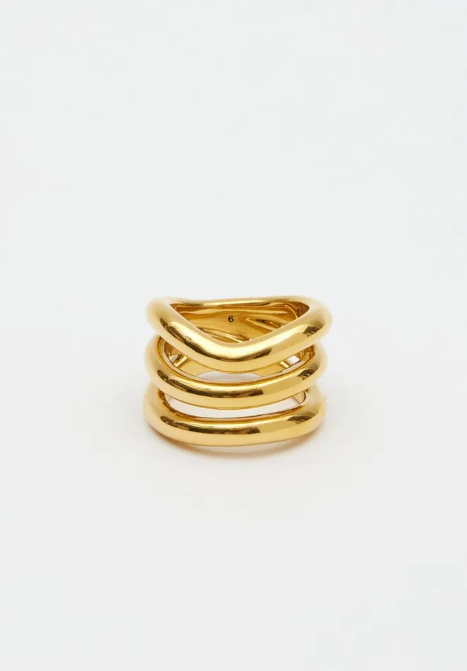 Hush Jewellery Women Jenny Bird Squiggles Gala Ring Gold 8211 Jewellery