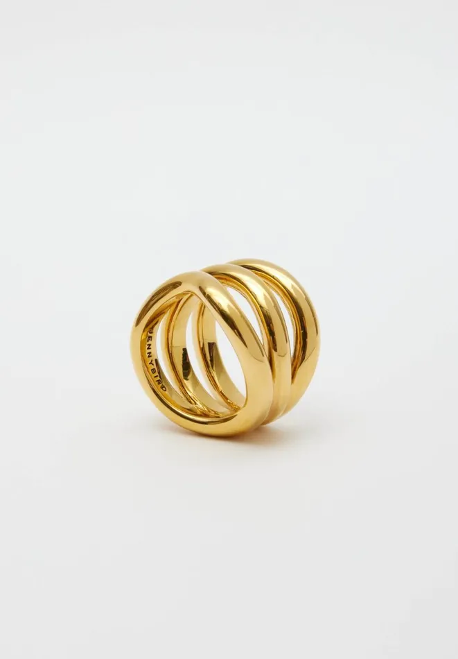 Hush Jewellery Women Jenny Bird Squiggles Gala Ring Gold 8211 Jewellery