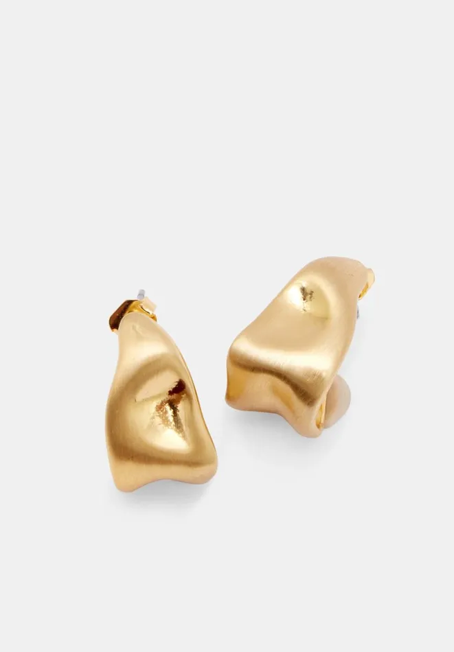 Hush Jewellery Women Tally Hoop Earrings Gold