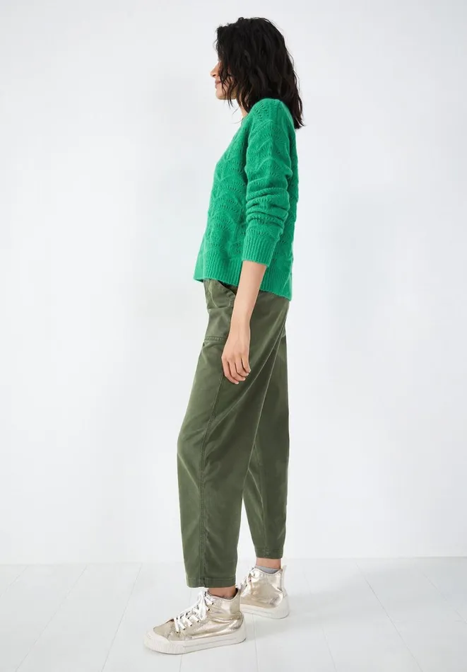 Hush Jumpers and Cardigans Women Ava Textured Stitch Crew Jumper Cool Green Hush Jumpers and Cardigans Women Ava Textured Stitch Crew Jumper Cool Green