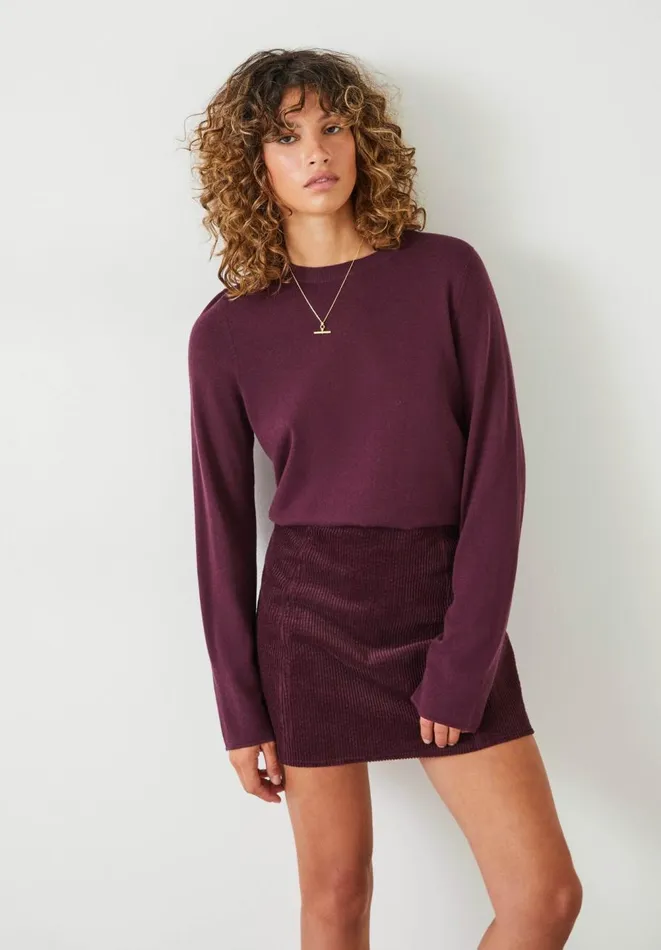 Hush Jumpers and Cardigans Women Lara Fine Knit Wool Blend Jumper Berry