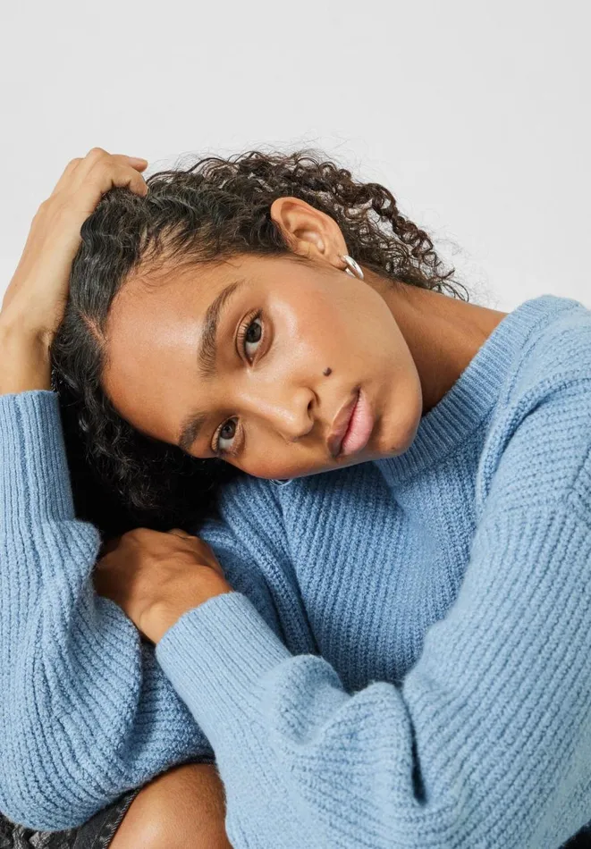 Hush Jumpers and Cardigans Women Penny Jumper Smokey Blue Hush Jumpers and Cardigans Women Penny Jumper Smokey Blue