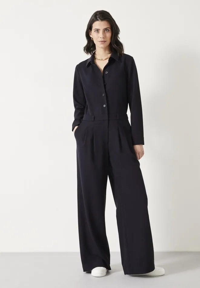 Hush Jumpsuits Women Elora Relaxed Tailored Jumpsuit Midnight Navy