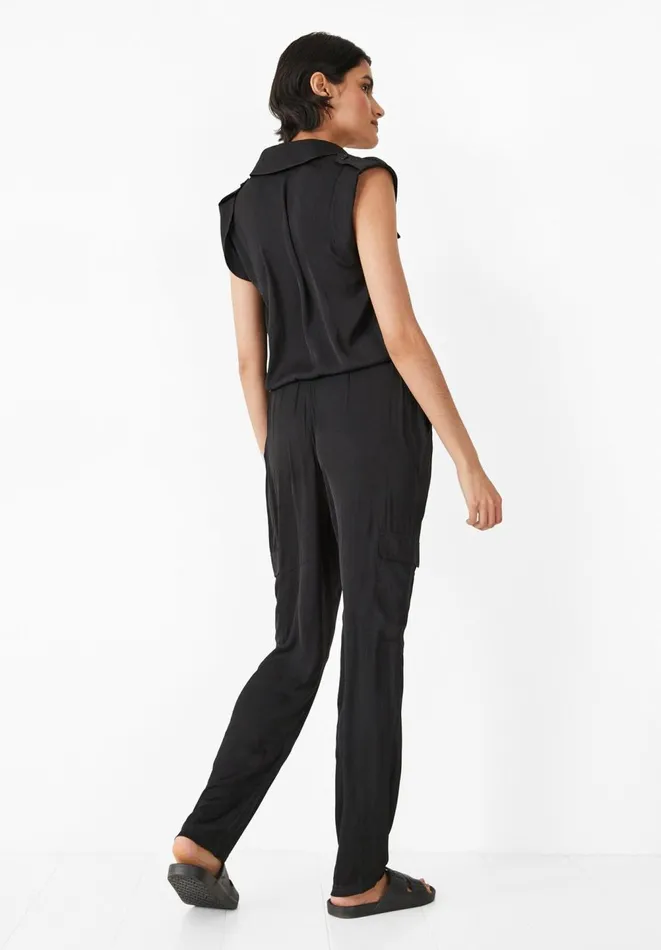 Hush Jumpsuits Women Utility Sleeveless Jumpsuit Black Hush Jumpsuits Women Utility Sleeveless Jumpsuit Black