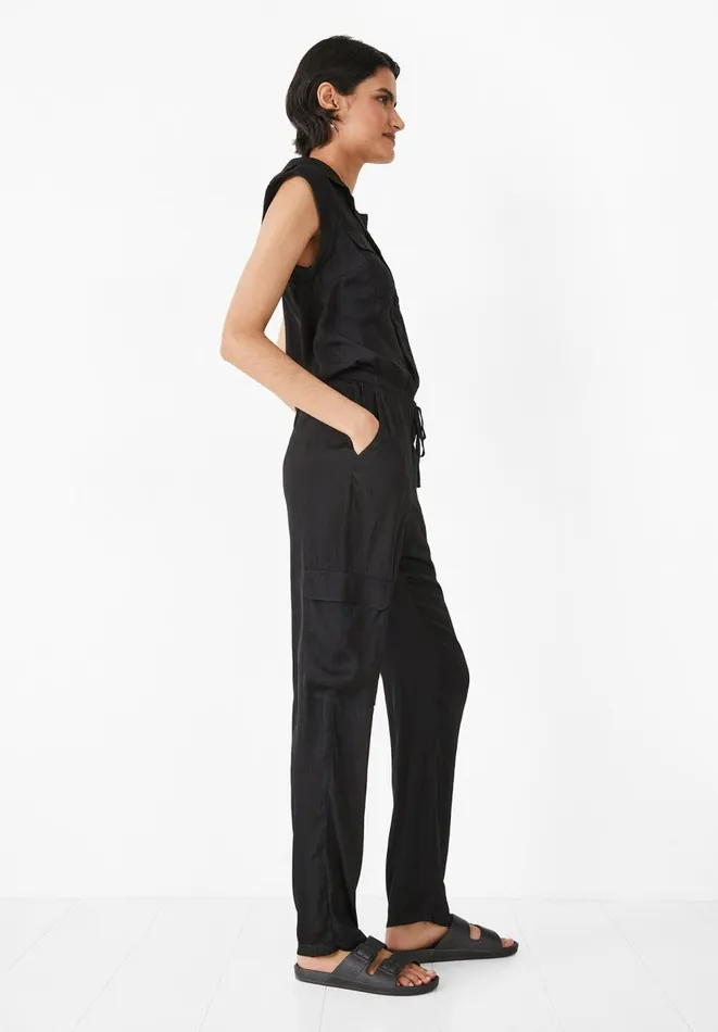 Hush Jumpsuits Women Utility Sleeveless Jumpsuit Black Hush Jumpsuits Women Utility Sleeveless Jumpsuit Black