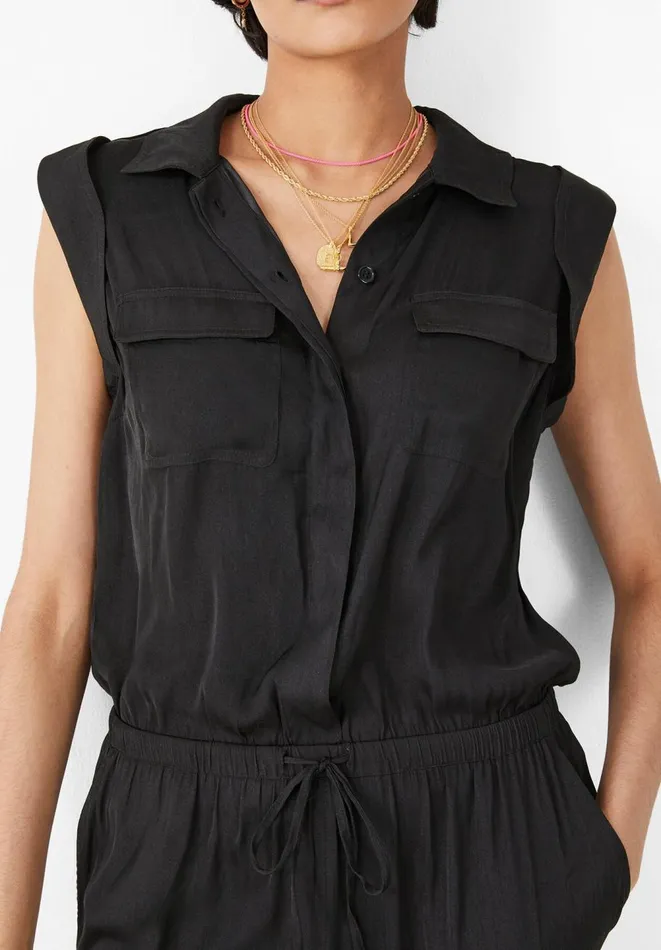 Hush Jumpsuits Women Utility Sleeveless Jumpsuit Black Hush Jumpsuits Women Utility Sleeveless Jumpsuit Black