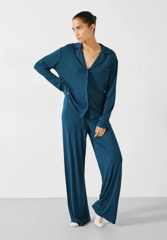 Hush Pyjamas and Nightwear Women Arion Jersey Pyjamas Teal