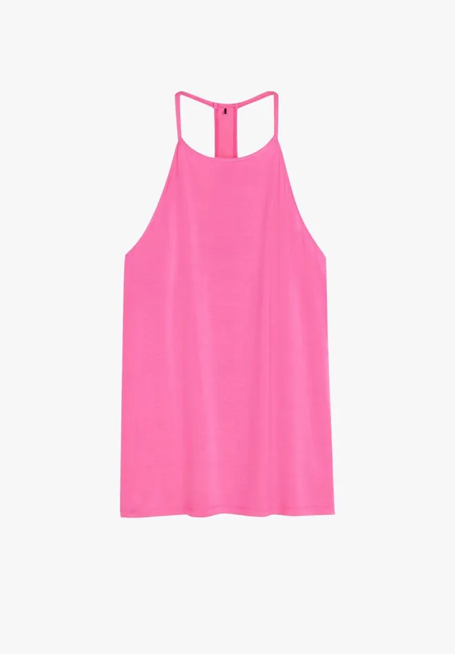 Hush Pyjamas and Nightwear Women Strappy Racerback Vest Hot Pink