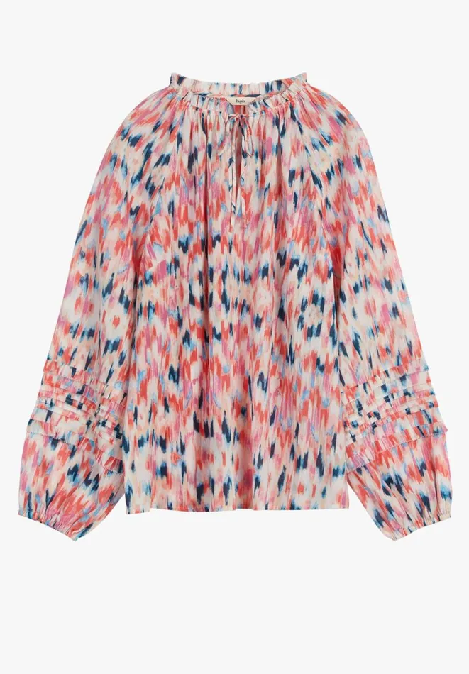 Hush Shirts and Blouses Women Maisie Blouse Ikat Multi Hush Shirts and Blouses Women Maisie Blouse Ikat Multi