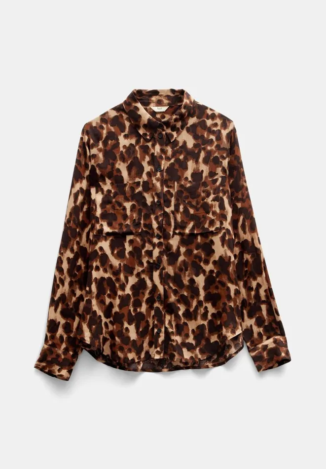 Hush Shirts and Blouses Women Nataliyah Chiffon Shirt Leopard Watercolour