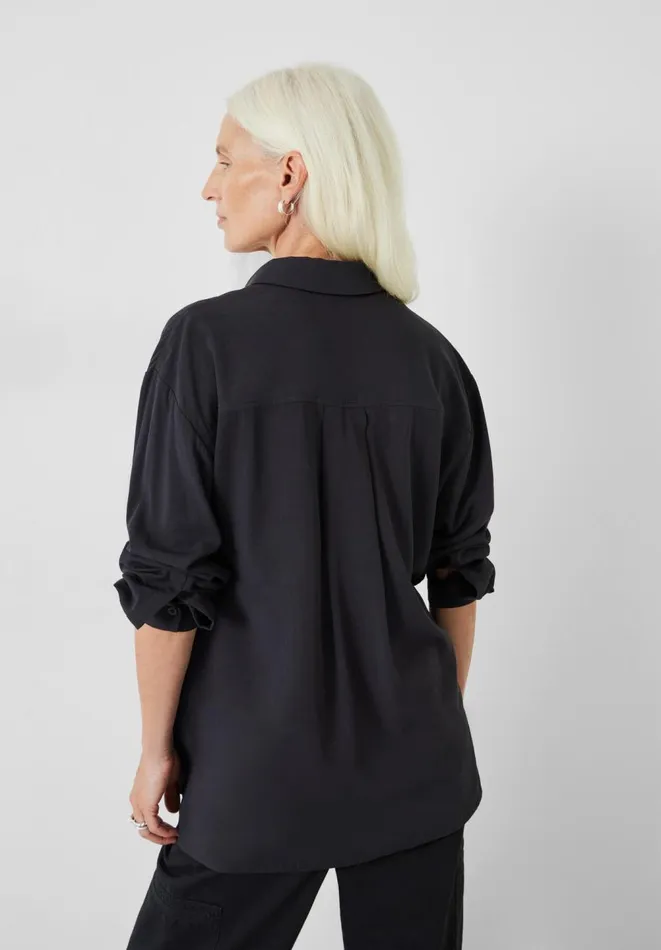Hush Shirts and Blouses Women Nicole Relaxed Pocket Shirt Navy