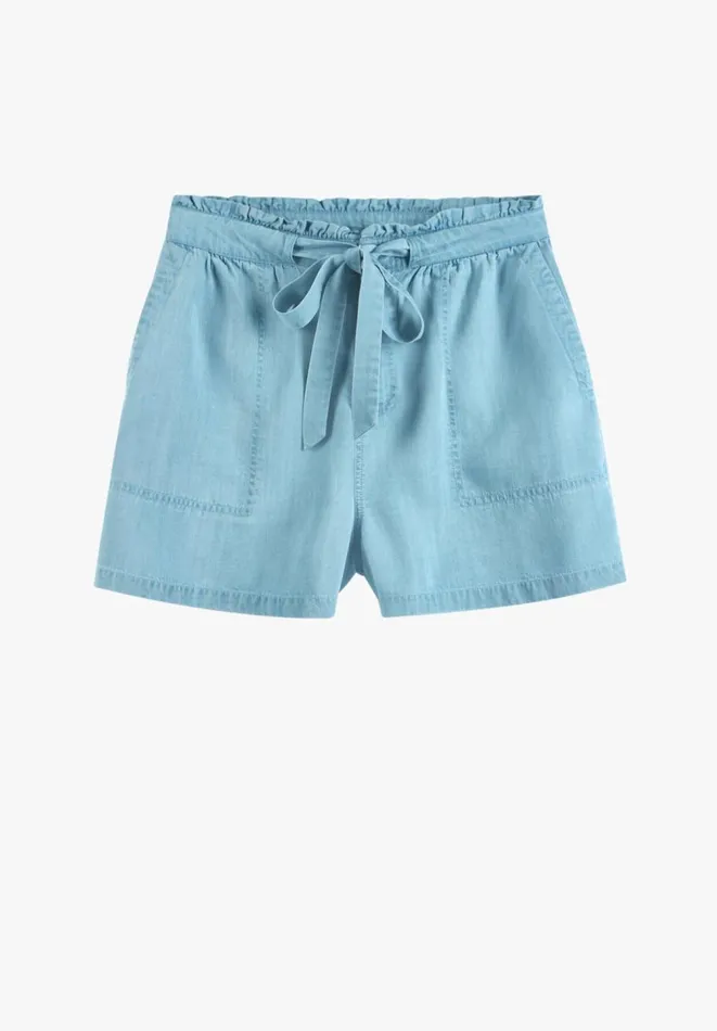 Hush Shorts Women Chambray Shorts Light Blue Authentic Hush Shorts Women Chambray Shorts Light Blue Authentic