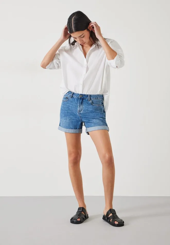 Hush Shorts Women Denim Shorts Light Authentic Blue
