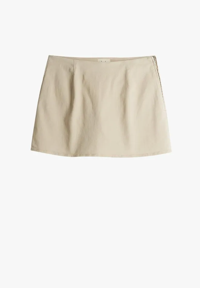 Hush Skirts Women Madeline Mini Skort Light Beige Hush Skirts Women Madeline Mini Skort Light Beige