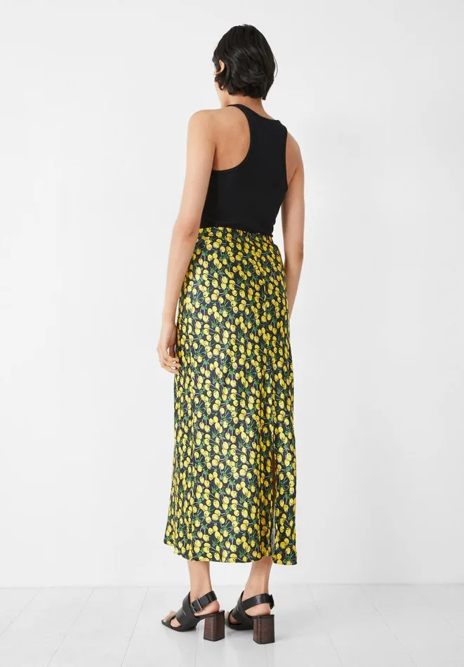 Hush Skirts Women Simone Maxi Skirt Cherries Yellowblack