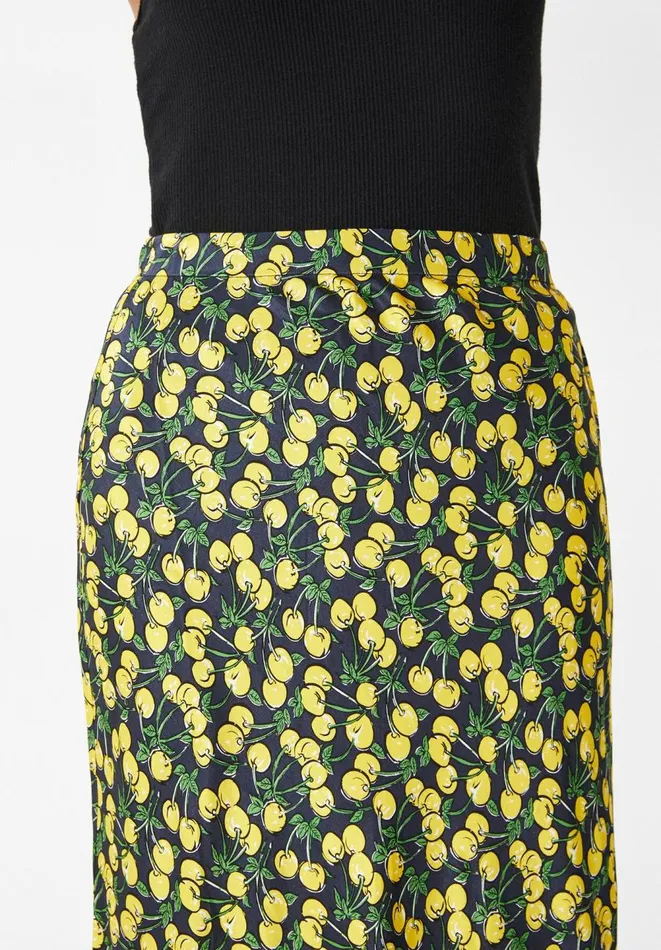 Hush Skirts Women Simone Maxi Skirt Cherries Yellowblack