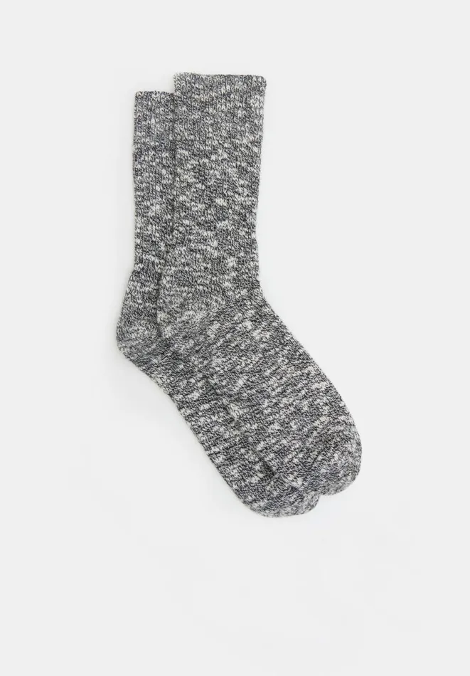 Hush Socks and Tights Women Cali Cotton Twist Socks Charcoal Twist Hush Socks and Tights Women Cali Cotton Twist Socks Charcoal Twist