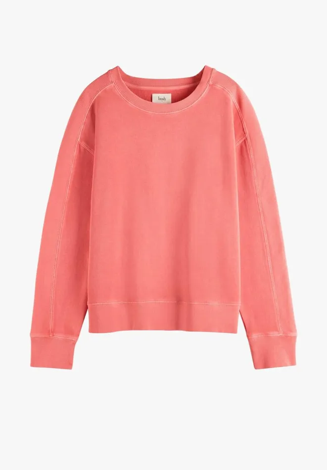 Hush Sweatshirts and Hoodies Women Daisy Ribbed Sweatshirt Georgia Peach Hush Sweatshirts and Hoodies Women Daisy Ribbed Sweatshirt Georgia Peach