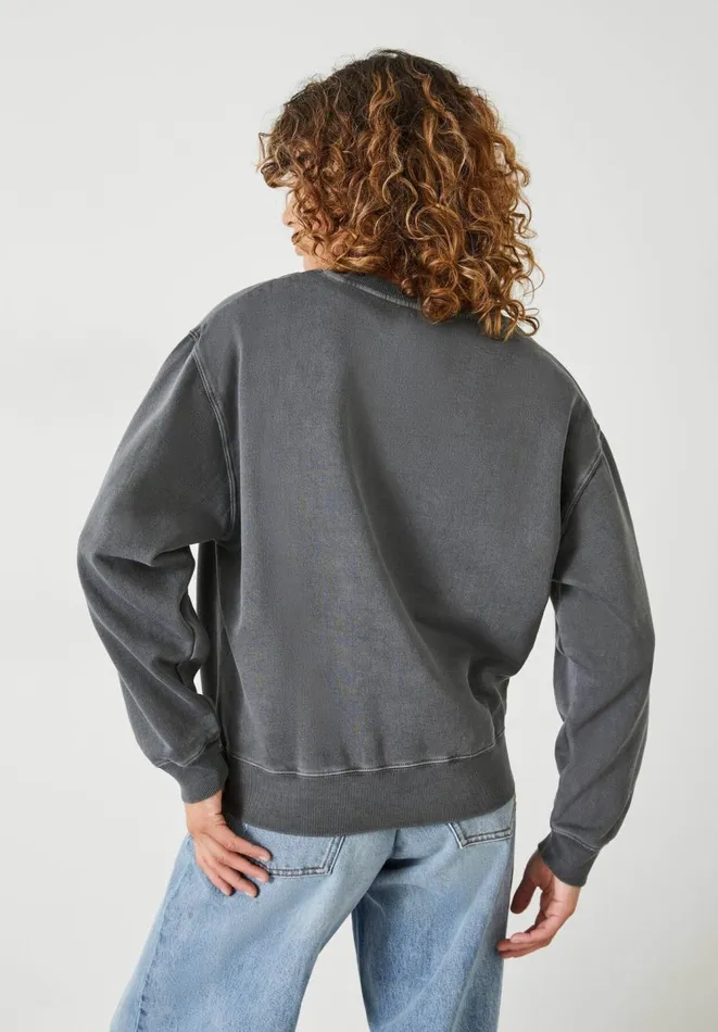 Hush Sweatshirts and Hoodies Women L039Amour and Paix Sweatshirt Dark Grey Hush Sweatshirts and Hoodies Women L039Amour and Paix Sweatshirt Dark Grey