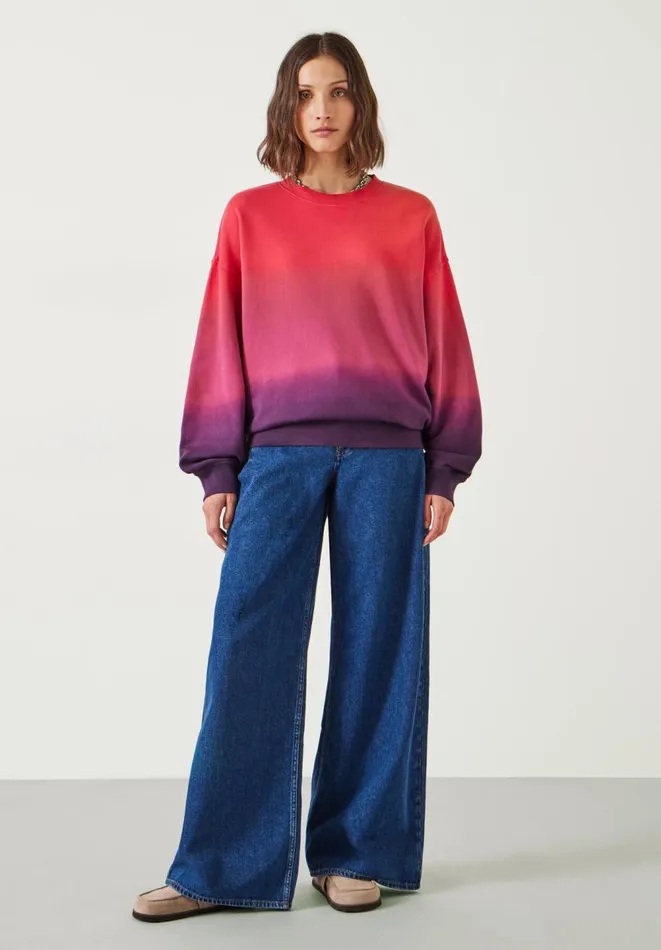 Hush Sweatshirts and Hoodies Women Ombre Quaden Oversized Sweatshirt Pink Mix Hush Sweatshirts and Hoodies Women Ombre Quaden Oversized Sweatshirt Pink Mix