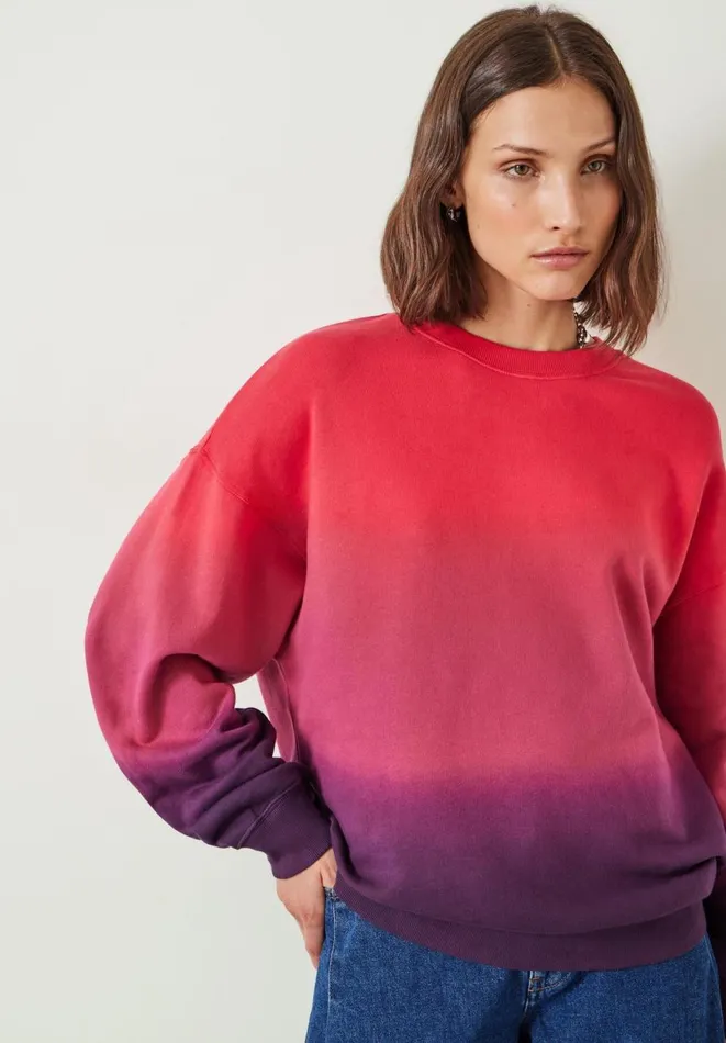 Hush Sweatshirts and Hoodies Women Ombre Quaden Oversized Sweatshirt Pink Mix Hush Sweatshirts and Hoodies Women Ombre Quaden Oversized Sweatshirt Pink Mix