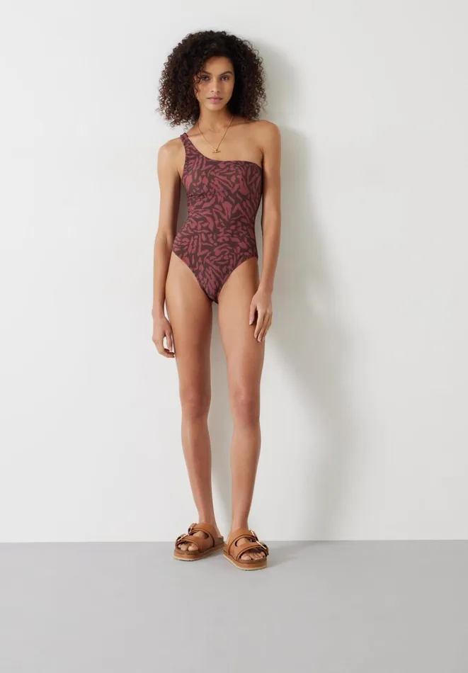 Hush Swimwear and Beachwear Women Oakley One Shoulder Swimsuit Sunbaked Animal Hush Swimwear and Beachwear Women Oakley One Shoulder Swimsuit Sunbaked Animal