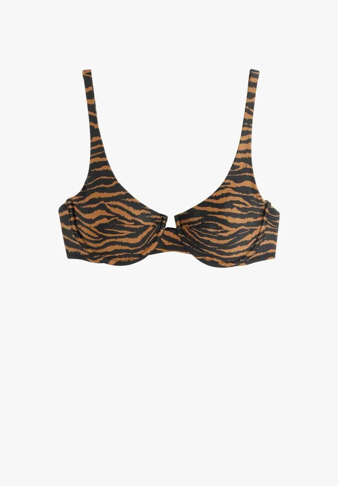 Hush Swimwear and Beachwear Women Underwired Bikini Top Tiger