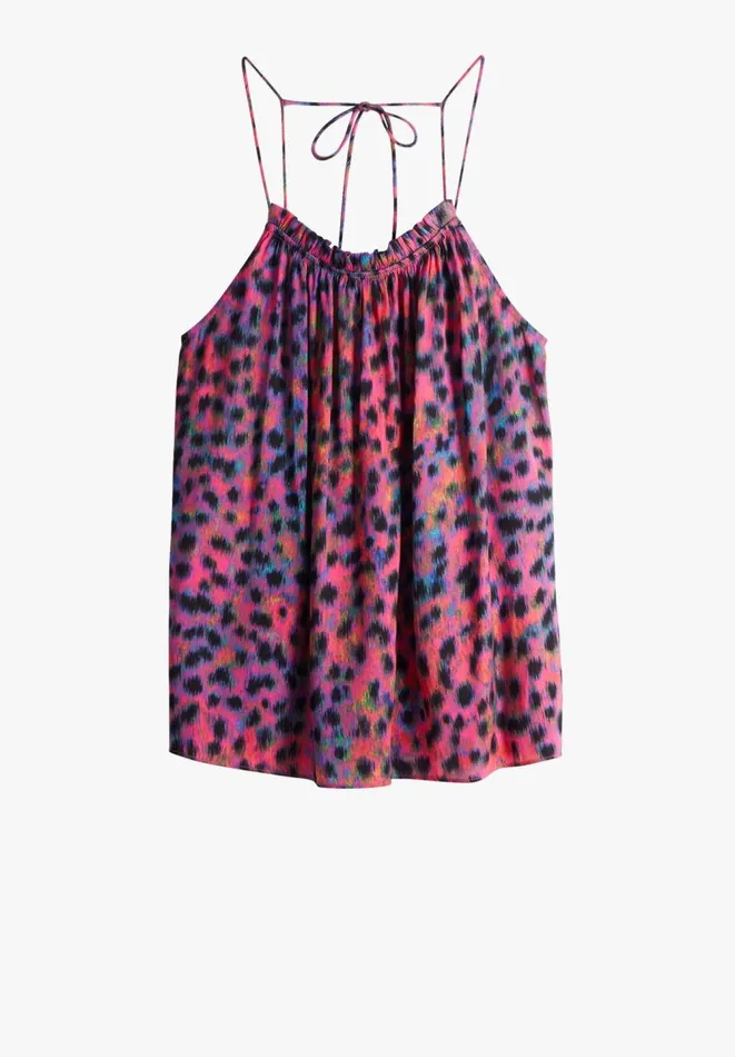Hush Tops and Tshirts Women Alisa Tie Back Cami Ibiza Animal Multi Hush Tops and Tshirts Women Alisa Tie Back Cami Ibiza Animal Multi