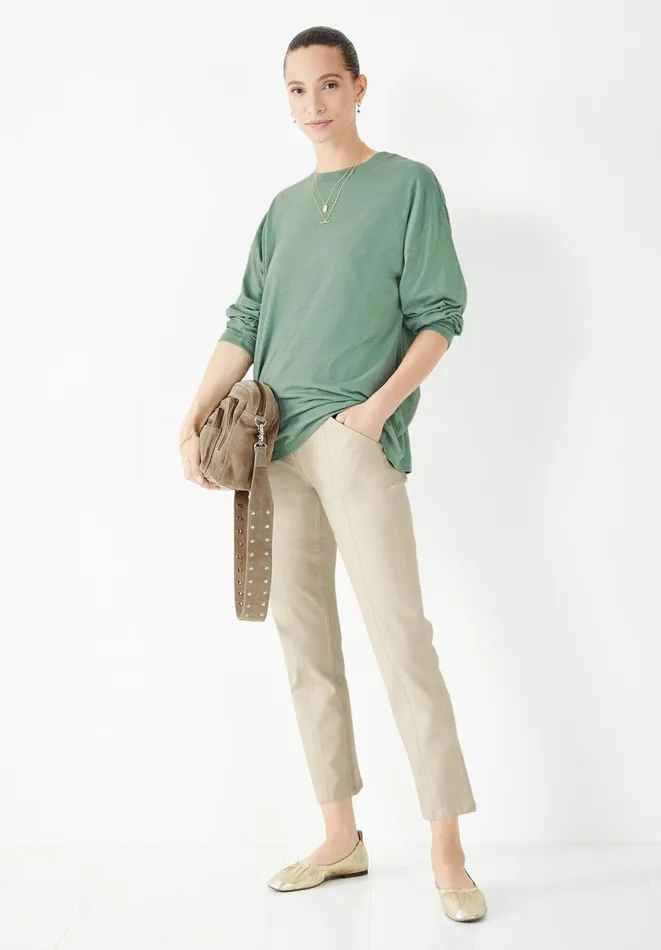 Hush Tops and Tshirts Women Amanda Long Sleeved TShirt Iceberg Green