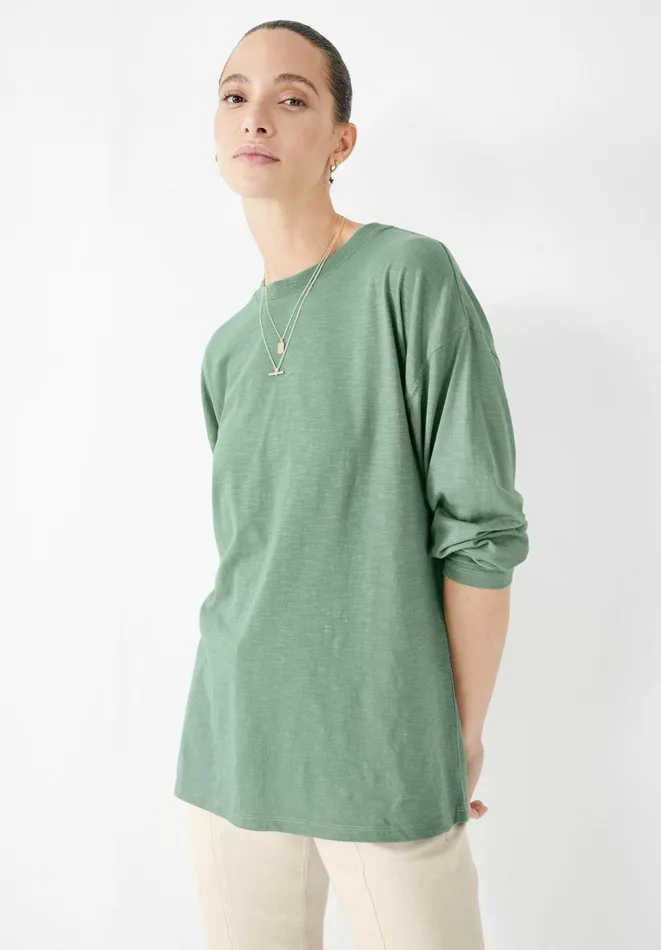 Hush Tops and Tshirts Women Amanda Long Sleeved TShirt Iceberg Green Hush Tops and Tshirts Women Amanda Long Sleeved TShirt Iceberg Green