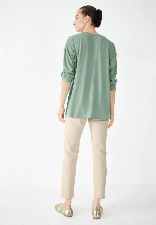 Hush Tops and Tshirts Women Amanda Long Sleeved TShirt Iceberg Green Hush Tops and Tshirts Women Amanda Long Sleeved TShirt Iceberg Green