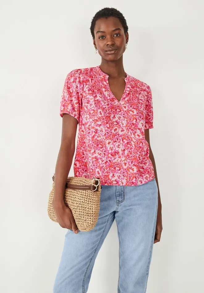 Hush Tops and Tshirts Women Jazmine Top Painted Floral Pink