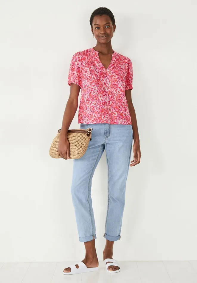 Hush Tops and Tshirts Women Jazmine Top Painted Floral Pink