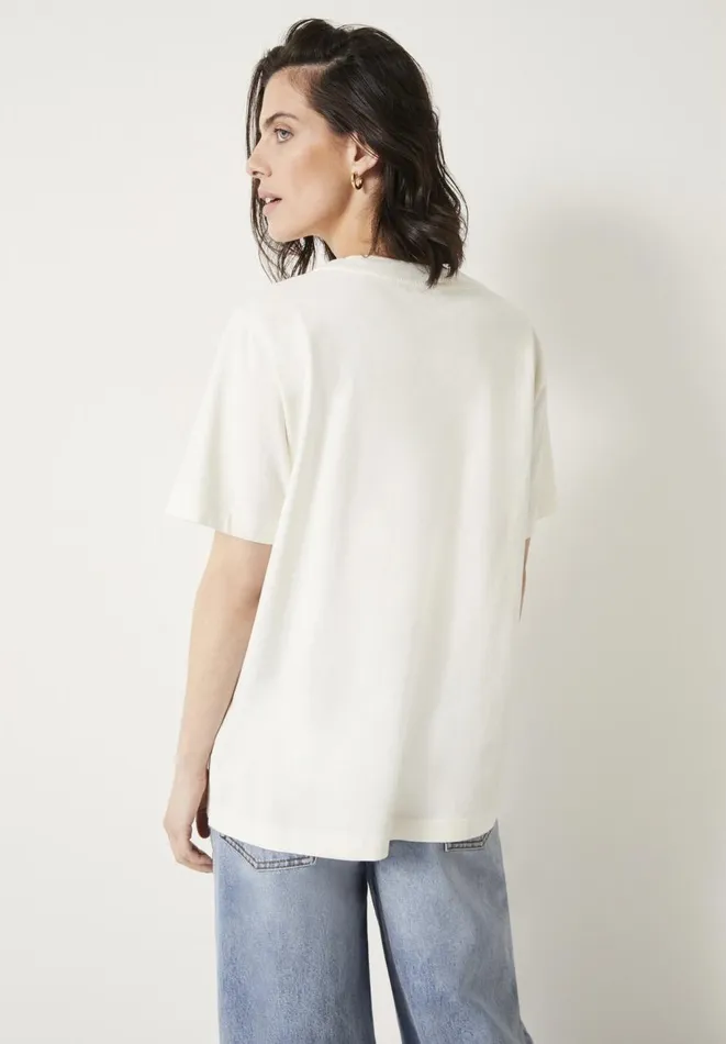 Hush Tops and Tshirts Women L039ove L039art TShirt Ecru Hush Tops and Tshirts Women L039ove L039art TShirt Ecru