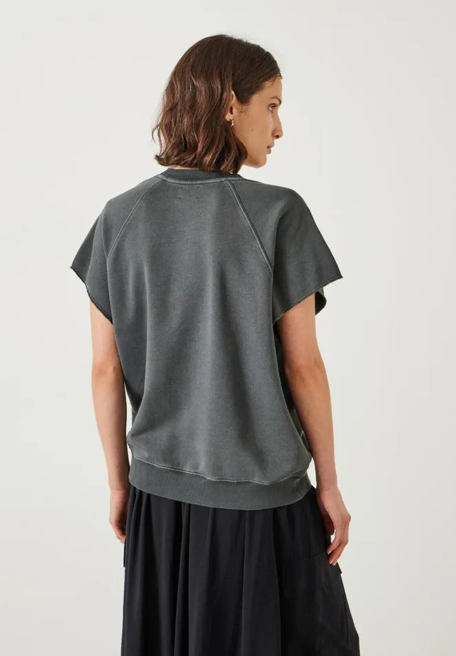 Hush Tops and Tshirts Women Leonie Short Sleeve TShirt Washed Grey Hush Tops and Tshirts Women Leonie Short Sleeve TShirt Washed Grey
