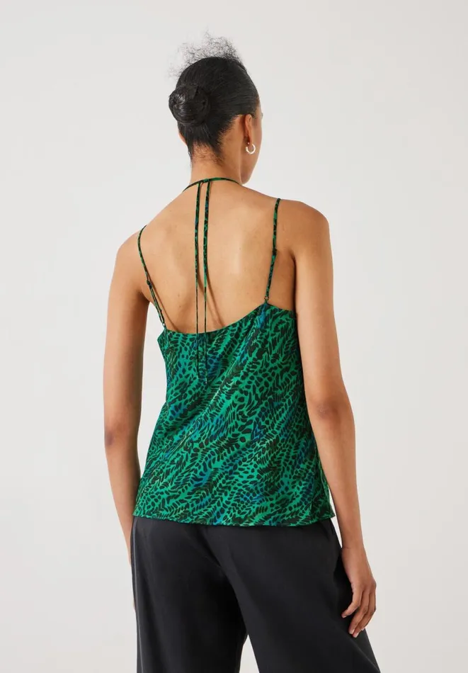 Hush Tops and Tshirts Women Lexi Relaxed Print Cami Watercolour Animal Green Hush Tops and Tshirts Women Lexi Relaxed Print Cami Watercolour Animal Green