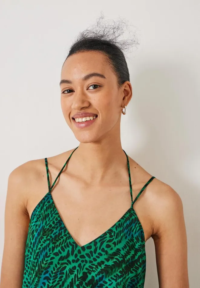 Hush Tops and Tshirts Women Lexi Relaxed Print Cami Watercolour Animal Green Hush Tops and Tshirts Women Lexi Relaxed Print Cami Watercolour Animal Green