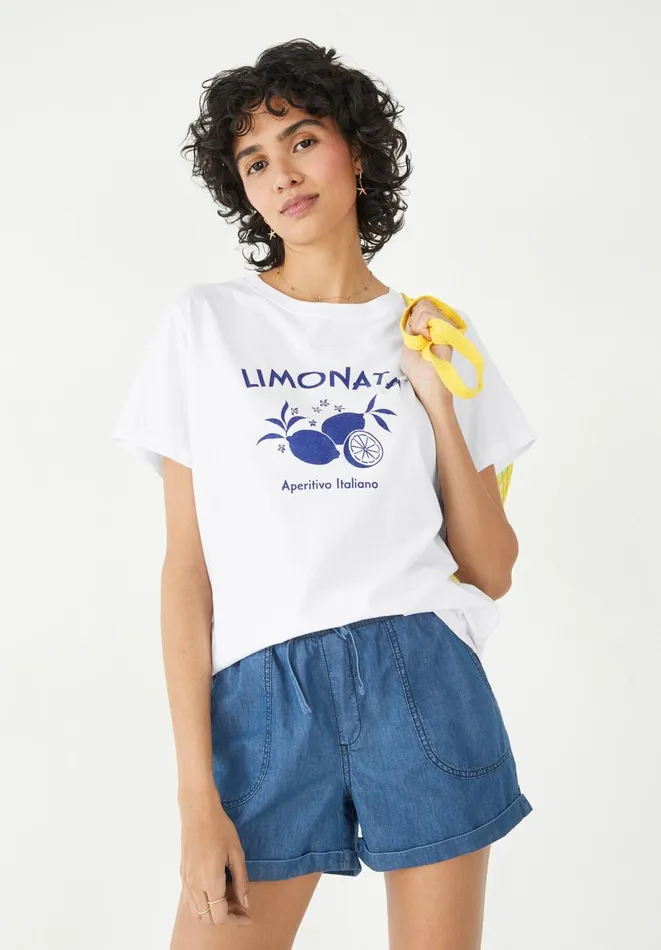 Hush Tops and Tshirts Women Limonata TShirt White