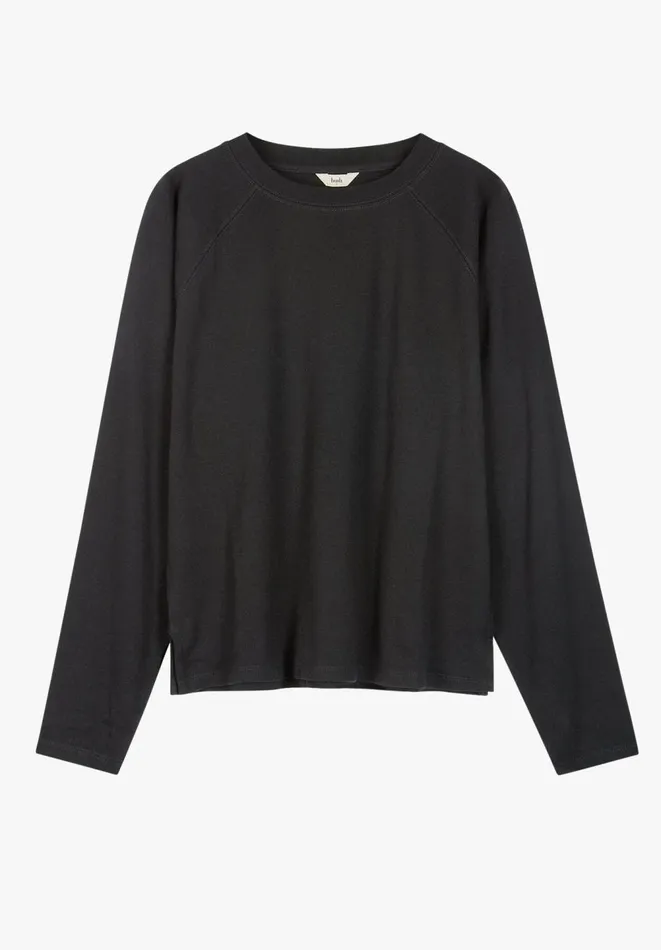 Hush Tops and Tshirts Women Matilda Cotton Raglan Top Black