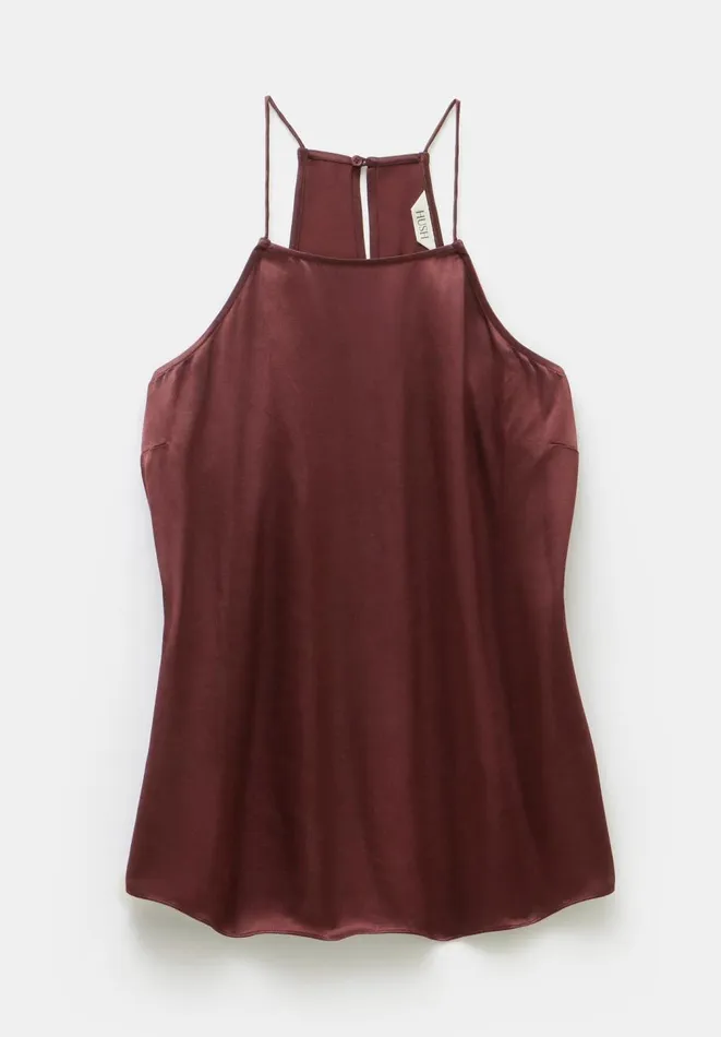 Hush Tops and Tshirts Women Medina Halter Top Chocolate Brown Hush Tops and Tshirts Women Medina Halter Top Chocolate Brown